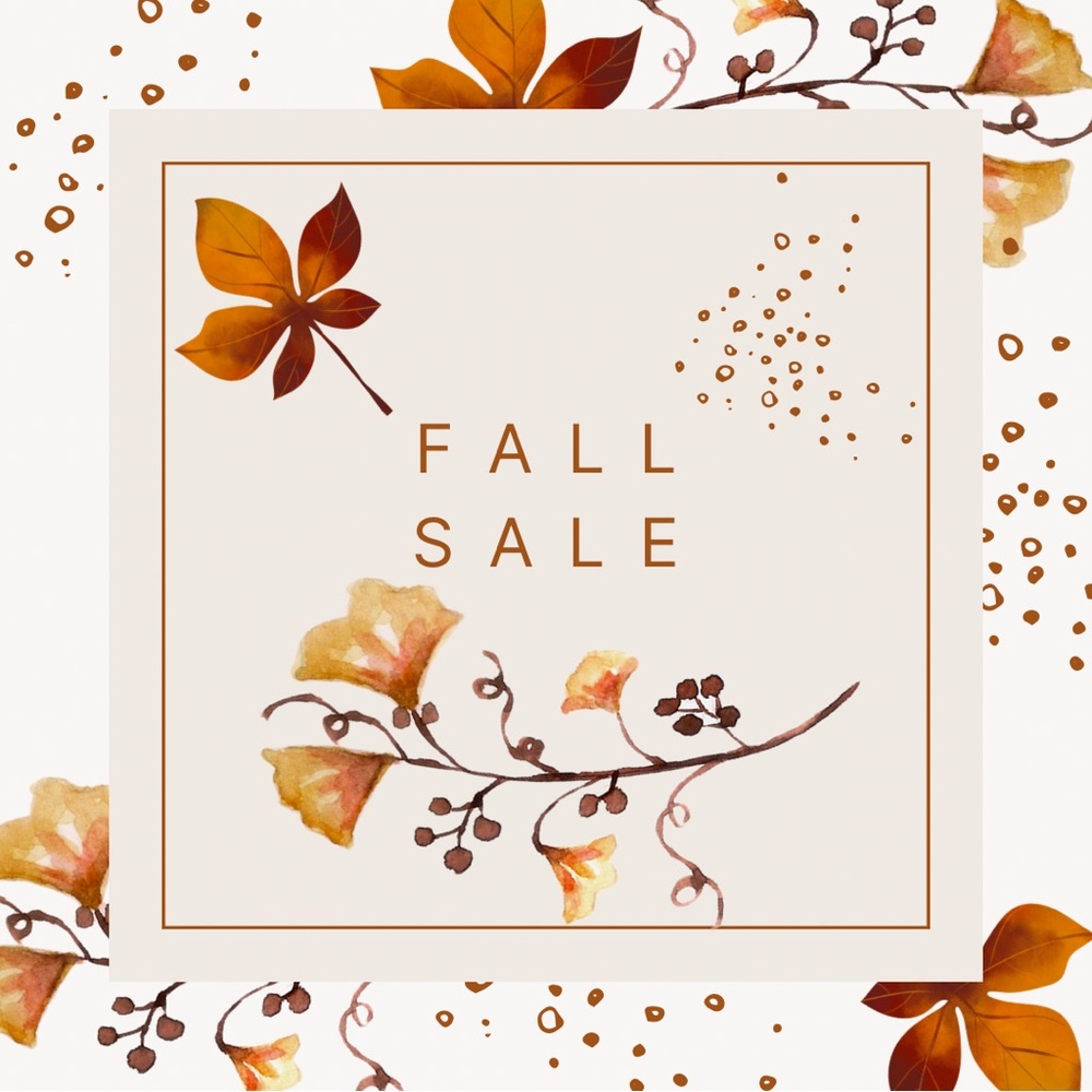 Fall Sale Decorative Poster
